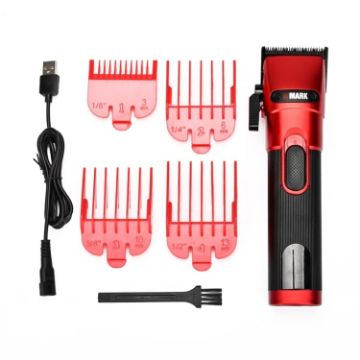 Picture of WMARK NG-121 Ceramic Blade Hair Clipper Cordless Electric Hair Trimmer With LED Display (Red)