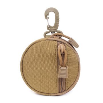 Picture of Pocket Portable Mini Coin Bag Key Ring Waist Bag (Khaki)