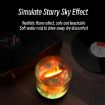 Picture of Colorful Light Flame Aromatherapy Humidifier Home Ambient Light Desktop Fragrance Diffuser (Gray)