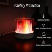 Picture of Colorful Light Flame Aromatherapy Humidifier Home Ambient Light Desktop Fragrance Diffuser (Gray)