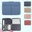 Picture of 10/11 Inch Houndstooth Pattern Oxford Cloth Laptop Bag Waterproof Tablet Storage Bag (Pink)
