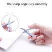 Picture of Portable Retractable Folding Scissors Mini Multifunctional Cutting Tools (White)
