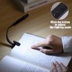 Picture of LED Reading Light Clip Book USB Charging Mini Bedside Learning Lamp (Black)