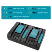 Picture of For Makita DC18RC 14.4-18V Lithium Battery Dual Charger, Specification: EU Plug