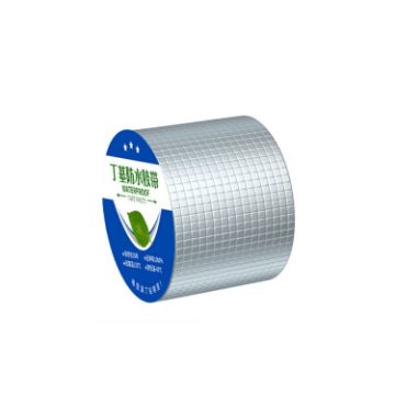 Picture of 1.2mm Thickness Butyl Waterproof Tape Self-Adhesive Aluminum Foil Tape, Width x Length: 10cm x 5m