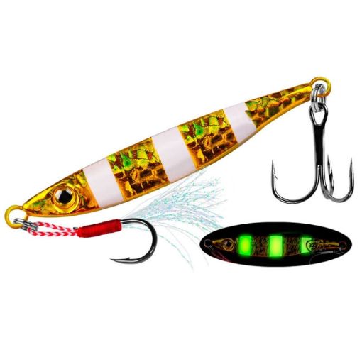 Picture of PROBEROS LF126 Long Casting Lead Fish Bait Freshwater Sea Fishing Fish Lures Sequins, Weight: 7g (Luminous Color A)