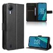 Cricket Debut S2 U380AC Diamond Texture Leather Phone Case - Black - 1