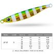 Picture of PROBEROS LF121 Fast Sinking Laser Boat Fishing Sea Fishing Lure Iron Plate Bait, Weight: 60g (Luminous Color E)