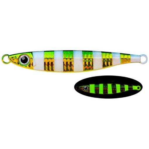 Picture of PROBEROS LF121 Fast Sinking Laser Boat Fishing Sea Fishing Lure Iron Plate Bait, Weight: 80g (Luminous Color A)