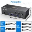 KC-KVM303DH Triple Monitors KVM Switch EU Plug - 8