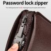 Picture of WEIXIER W125 Men Clutch Bag Password Zipper Business Phone Case (Brown)