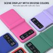 Motorola Razr 40 3 in 1 Skin Feel PC Phone Case - Sakura Purple - 7