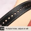 Picture of Dandali Ladies Microfiber Bottom Casual Buckle Belt Versatile Jeans Waistband, Length: 105cm (Coffee)