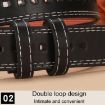 Picture of Dandali Ladies Microfiber Bottom Casual Buckle Belt Versatile Jeans Waistband, Length: 105cm (Brown)
