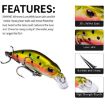 Picture of PROBEROS DW577 8003 Hook 5.3cm 4.6g Sinking Minnow Lure Long Casting Bionic Plastic Hard Bait Fishing Tackle (Color F)