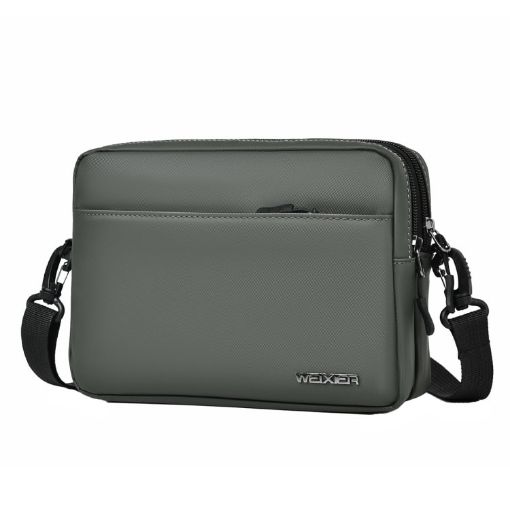 Picture of WEIXIER W128 Men Messenger Bag Outdoor Multifunctional Waterproof Wear-Resistant Shoulder Bag (Green)