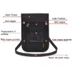 Anti-Theft Passport ID Neck Cell Phone Bag - Grey - 5