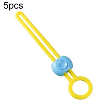 Picture of 5pcs Sealing Tape Clip Kitchen Food Freshness Multipurpose Sealer (Yellow)