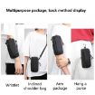 Picture of Outdoor Sports Fitness Crossbody Bag Men And Women Multi-Function Mobile Phone Arm Bag (Black)