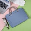 Picture of 14 -14.6 Inch Oxford Cloth Laptop Bag Crossbody Carrying Case Briefcase (Blue)