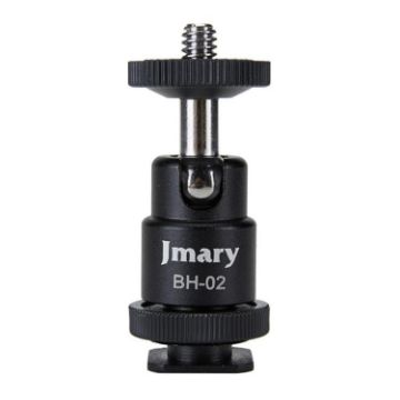 Picture of JMARY BH-02 360-Degree Rotating Tripod Ball Head 1/4 Screw Adapter