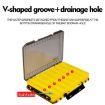 Picture of PROBEROS H1000 Double Sided Lure Box Handheld Double Layer Storage Case For Bait Accessories, Style: B Model (Yellow)