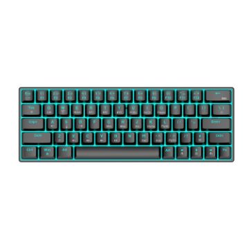 Picture of T-WOLF T60 63 Keys Office Computer Gaming Wired Mechanical Keyboard, Color: Black
