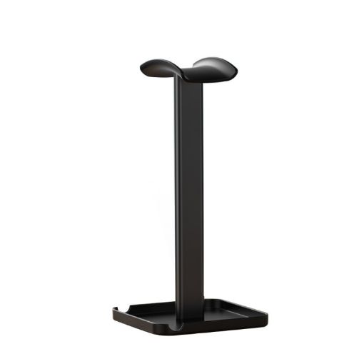 Desktop Headphone Holder Cell Phone Tablet Stand - Black - 1