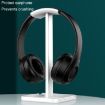 Desktop Headphone Holder Cell Phone Tablet Stand - Black - 4