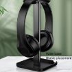 Desktop Headphone Holder Cell Phone Tablet Stand - Black - 5