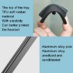 Desktop Headphone Holder Cell Phone Tablet Stand - Black - 8