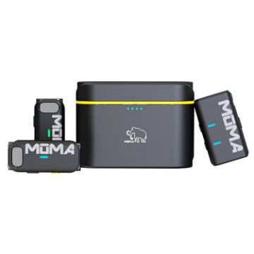 Picture of MOMA Lark M1 2 In 1 Mirrorless Camera Live Mini Wireless Lavalier Microphone with Charging Box