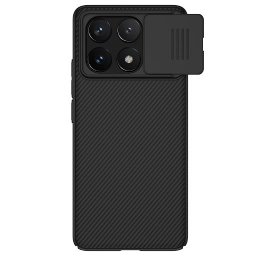 NILLKIN Black Mirror Camshield PC Case for Xiaomi Redmi K70E/Poco X6 Pro - 1