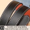 Picture of Dandali Ladies Pin Buckle Treadle Belt Versatile Jeans Waistband, Length: 110cm (Brown)