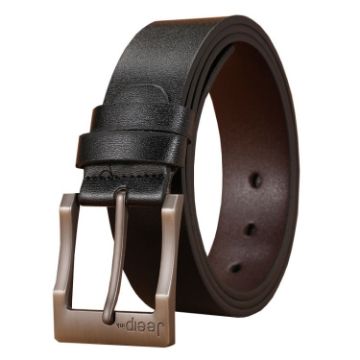 Picture of Dandali 120cm Men Rubberized Pin Buckle Belt Casual Vintage Waistband, Model: Style 9 (Black)