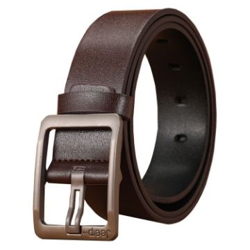 Picture of Dandali 120cm Men Rubberized Pin Buckle Belt Casual Vintage Waistband, Model: Style 7 (Brown)