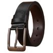 Picture of Dandali 120cm Men Rubberized Pin Buckle Belt Casual Vintage Waistband, Model: Style 8 (Black)