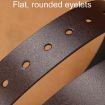 Picture of Dandali 120cm Men Rubberized Pin Buckle Belt Casual Vintage Waistband, Model: Style 4 (Brown)