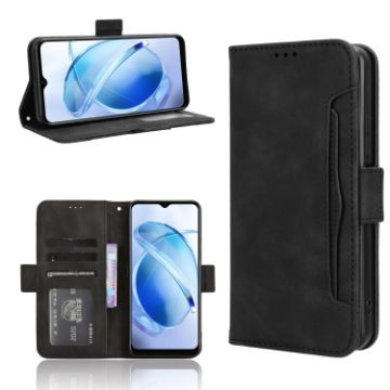 BLU G53 Leather Phone Case - Black | Card Slots, Calf Texture | Skin Feel - 1