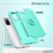 Samsung Galaxy S20 FE L2 Rotating Ring Holder Magnetic Phone Case - Mint Green - 2