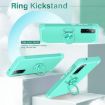 Samsung Galaxy S20 FE L2 Rotating Ring Holder Magnetic Phone Case - Mint Green - 4