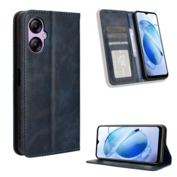 BLU G53 Magnetic Buckle Retro Texture Leather Phone Case - Blue - 1