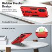 OPPO A38 4G Red Armor Finger Loop Phone Case - 6