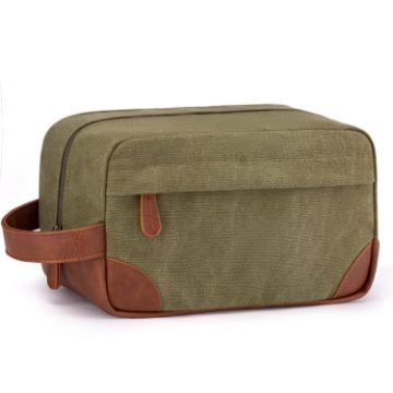 Picture of Large Capacity Men Toiletry Storage Bag Travel Portable Storage Bag Makeup Bag, Color: Green