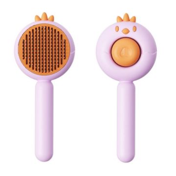Picture of Chick Pet Comb Cats Hair Removal Massage Needle Brush (Pink)
