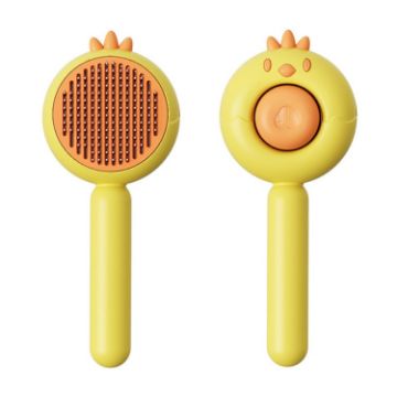 Picture of Chick Pet Comb Cats Hair Removal Massage Needle Brush (Yellow)