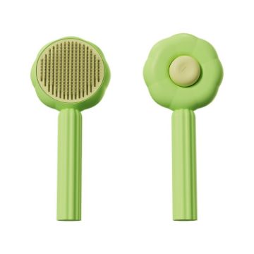 Picture of Sunflower Pet Comb Cats Hair Removal Massage Needle Brush (Green)