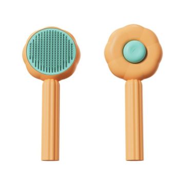 Picture of Sunflower Pet Comb Cats Hair Removal Massage Needle Brush (Orange)