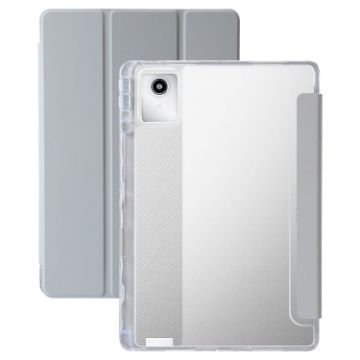 Clear Acrylic 3-Fold Leather Tablet Case for Lenovo Tab M11/Xiaoxin Pad 11 - 1