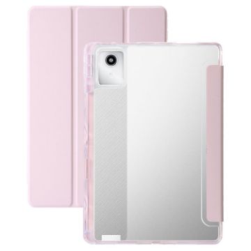 Clear Acrylic 3-Fold Leather Tablet Case for Lenovo Tab M11/Xiaoxin Pad 11 - 1